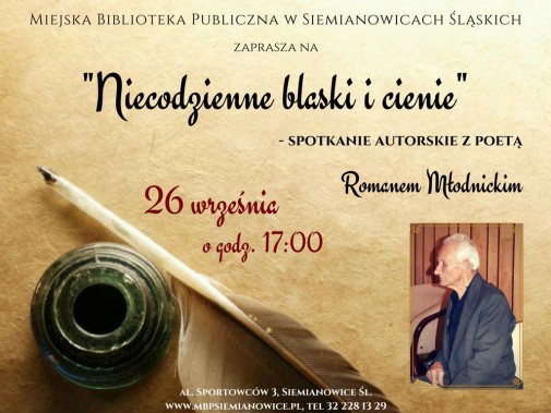 Spotkanie z Romanem Młodnickim - plakat