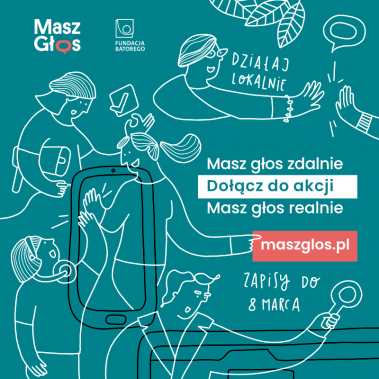 Afisz zachęcający do przyłączenia się do akcji