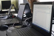 Laptopy z uruchomionym oprogramowaniem finansowo księgowym