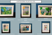 Fotografie laureatów konkursu w kategorii klas VII-VIII.