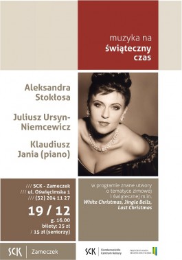 Plakat z zdjęciem Aleksandry Stokłosa