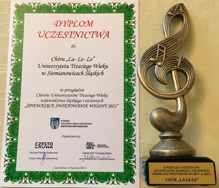 Dyplom uczestnictwa