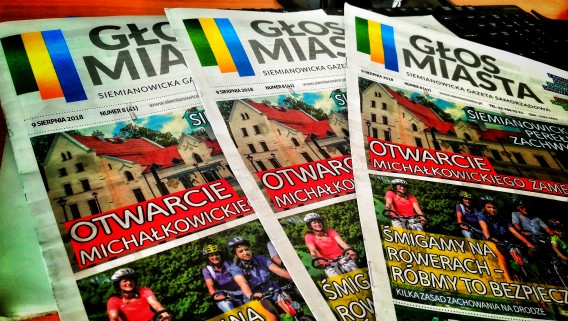 Sierpniowe wydanie Głosu Miasta, siemianowickiej gazety samorządowej.