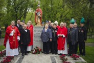 Odsłonięcie posągu św. Floriana na plantach przy kościele św. Antoniego.