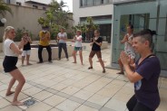 Ćwiczenia na tarasie