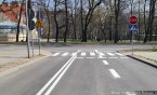 Ulica Sikorskiego z prawoskrętem i nową nawierzchnią