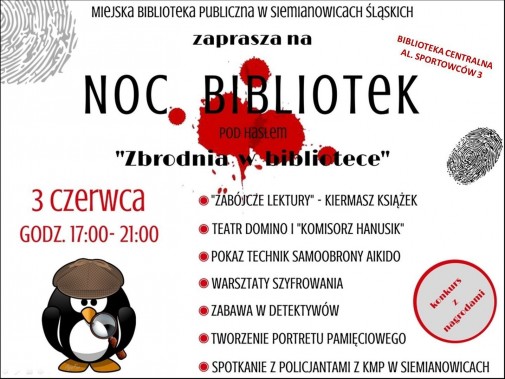 Noc Bibliotek - plakat