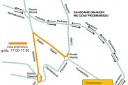 Mapka sugerowanych objazdów
