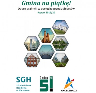 plakat dotyczący reportu Gmina na 5