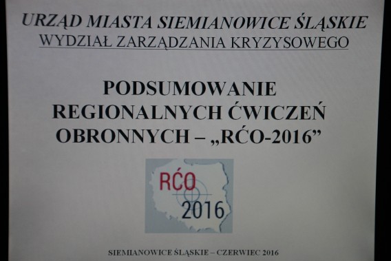 Podsumowanie Regionalnych Ćwiczeń Obronnych - „RĆO-2016”