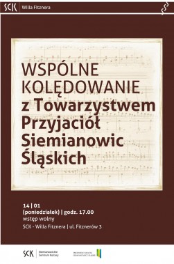 Kolędowanie w Willi Fitznera - plakat