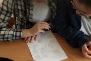 Uczennice Śniadeka w trakcie warsztatów
